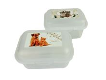 SHAPE Snack box, clickbox 11 x 8 x 6 cm, PETS, decor mix
