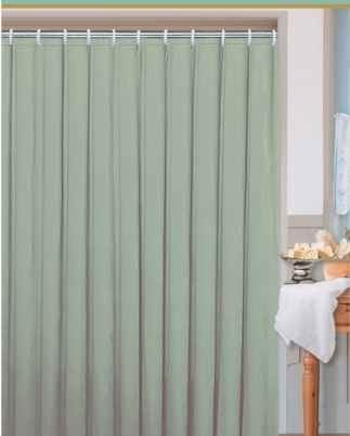 DURAMAT Koupelnový závěs jednobarevný 180 x 200 cm, vinyl, zelený