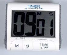 Digital timer with magnet, white