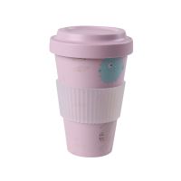 WARIMEX Cestovní hrnek na kávu AWAVE® z rPET, 400 ml, růžový