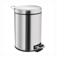 ORION Waste bin 5 ls with pedal, stainless steel