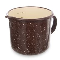 ORION Hrnek s výlevkou a odměrkou 12 cm 1,2 l, BROWN_2 (1)