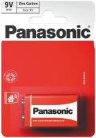 PANASONIC Battery 9V ZINC CARBON, blister 1 pc