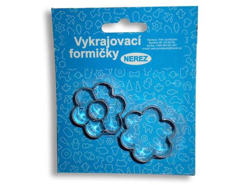 JANDEJSEK Sada vykrajovátek na linecké 1 + 1 kytička malá 35 x 38 mm