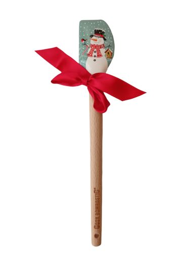 ALVARAK Stěrka kuchyňská 21 cm, silikon/dřevo, sněhulák