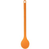 ORION Wooden spoon 28 cm, silicone, orange