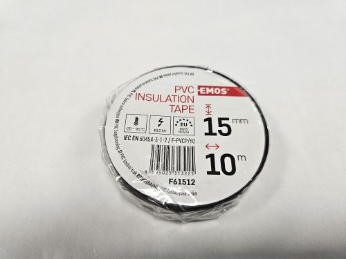 EMOS Páska izolační, 1 ks, 15 mm / 10 m, černá_0