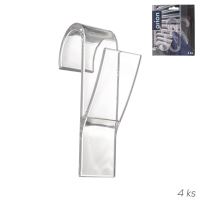 ORION Háček na topné těleso 4 ks 10 x 2,5 cm, plast ORION Háček na topné těleso 4 ks 10 x 2,5 cm, plast