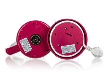 ACTIVER Konvice plastová SOLLA 0,8 l, 900-1100W, otočná o 360st., bílo-bordó_7 (6)