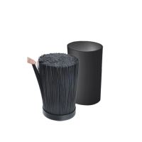 ORION Stojan na nože kulatý BLACK, štětiny, plast_2 (1)