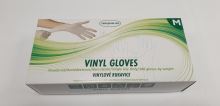 Vinyl examination gloves M powdered 100 pcs, disposable