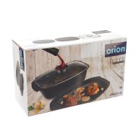 ORION Pekáč GRANDE Aroma oboustr. 39 x 22 x 15 cm, skleněná poklice_6 (5)