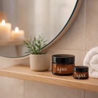 ORION Dóza kosmetická hnědé SPA 50 ml, sklo/UH_0 (3)