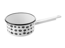 FLORINA Saucepan with handle 16 cm 1.6 l, white-black