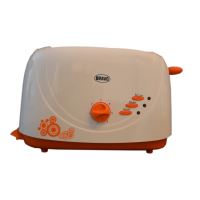 BRAVO Toaster, B-4294, white/orange