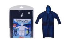 Raincoat for adults, long, solid, color mix