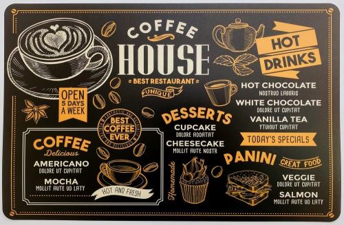 DURATEX Prostírání Coffee House 43 x 28 cm, 1 ks, plast