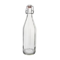 BUGEL bottle with patent stopper 0.75 l, 10-sided