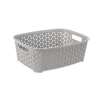 HOBBY LIFE Basket RATAN 26 x 19 x 9 cm, gray