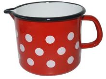 METALAC Mug with spout 12 cm 1.2 l, polka dot