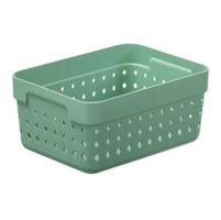 PLAST TEAM Basket, organizer SEOUL 15.8 x 11.8 x 7.3 cm, green