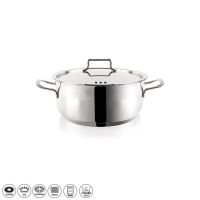 ORION Casserole ANETT ø 30 cm, 9.5 l, height 14 cm, stainless steel lid, defect scratches