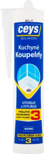 CEYS Sanitární silikon 280 ml, bílý_0