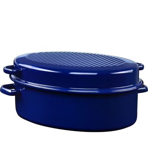 RIESS Pekáč s víkem MAXI HUSA 43 x 31 x 17 cm, 10 + 3 l, drobná vada za uchem