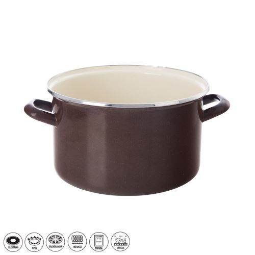 ORION Hrnec BROWN o 20 cm, 4 l, smalt