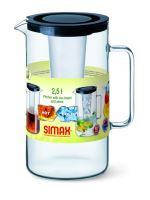 Глек SIMAX з чайним фільтром і вставкою для льоду 2,5 л