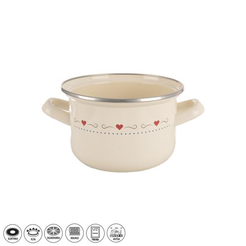 ORION Hrnec TONČA o 14 cm, 1,4 l, smalt