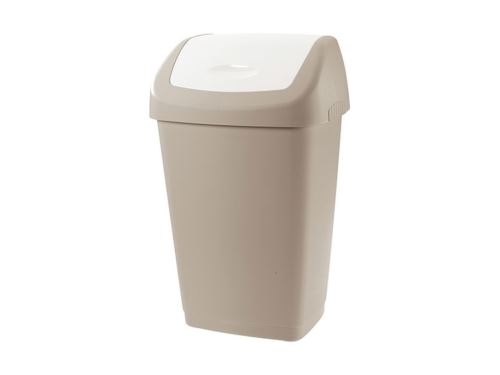 TONTARELLI Odpadkový koš AURORA 25 l, sv. hnědá/bílá