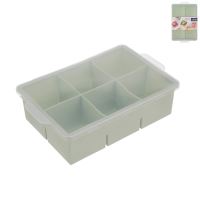 ORION Ice tray with lid 6, TPE+ PP, green