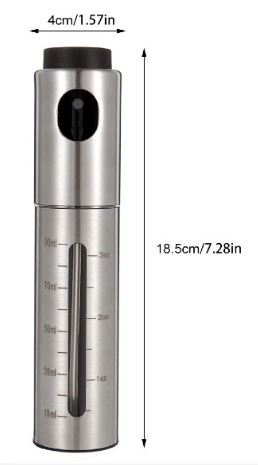 ALZA Rozprašovač na ocet a olej INOX 100 ml