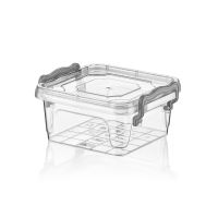 HOBBY LIFE Box with lid MULTI low, square, 0.35 l, transparent