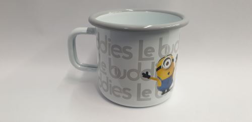 METALAC Hrnek 8 cm 0,4 l, MIMONI, šedý okraj