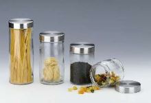 Jar with stainless steel cap 0.9 l