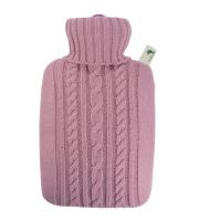 HUGO FROSCH Thermofor CLASSIC in knitted packaging, heating bottle 1.8 l, pink