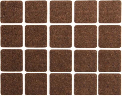 Chrániče samolepící filcové 20 x 20 mm, 20 ks