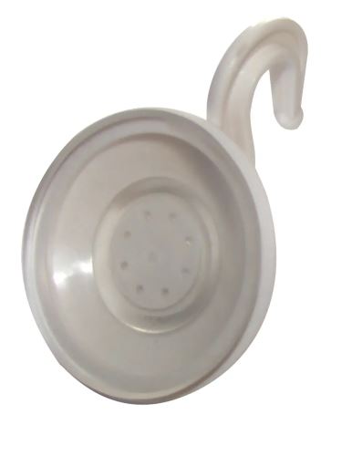 M.A.T. Háček s páčkou o 4 cm, přísavný, bílý_0