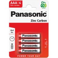 PANASONIC Zinc carbon battery AAA, R03RZ - 1.5V, blister 4 pcs
