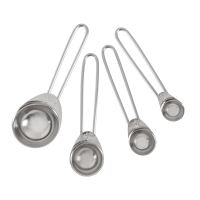 ORION Measuring cup 4 pcs mix spoon, stainless steel