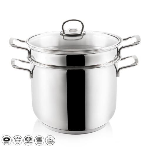 ORION Nerezový hrnec na těstoviny, špagety ANETT o 22 cm, 6 l