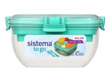 SISTEMA Snack box with bowl and cutlery 1.1 l, mint