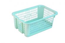 PETRA plastic Basket large stackable 30 x 21 x 12 cm, colors mix