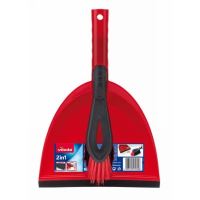 VILEDA Broom with shovel and rubber 2 in 1, 141742