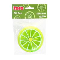 TORO Dávkovač na léky citron, 7 dní pondělí - neděle, plast_0 (2)