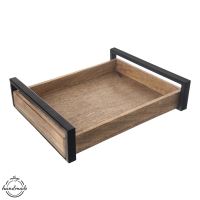 ORION Tray MANGO 35.5 x 27 cm large, wood/metal ORION Tray MANGO 35.5 x 27 cm large, wood/metal
