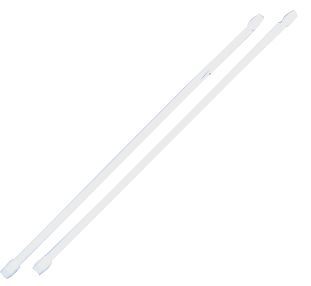 M.A.T. Vitrážka 40 cm 2 ks + 4 skobičky, kov, bílá