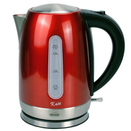 BRAVO Konvice KATE 1,7 l, nerez, B-4812, červená